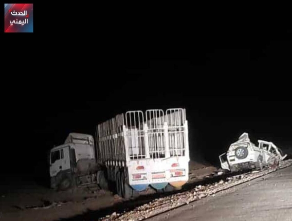 وفاة أربعة مغتربين يمنيين بحادث مروري في المهرة